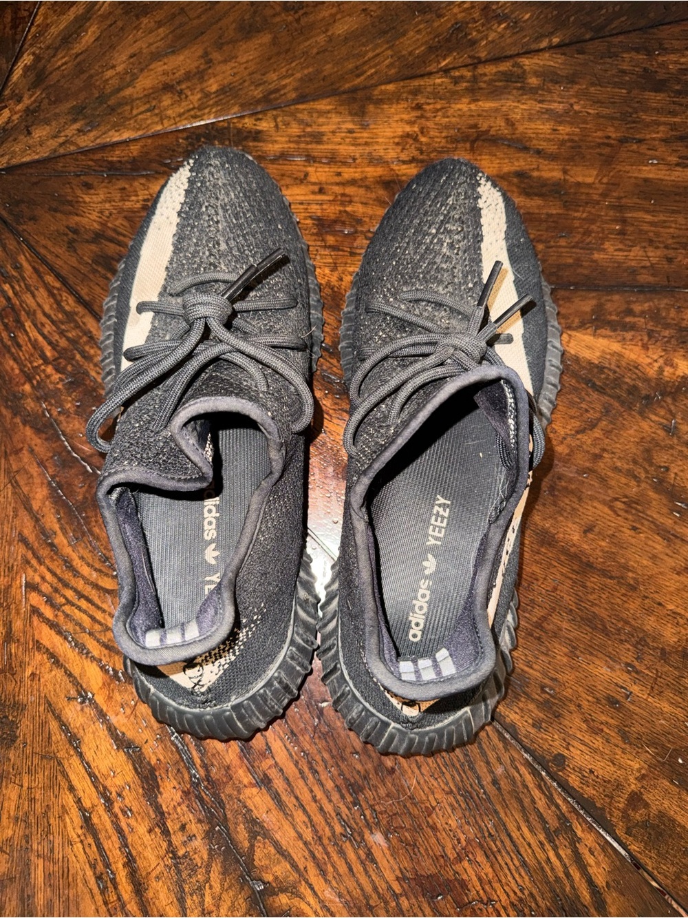 adidas Yeezy Boost 350 V2 Black & Tan Knit Sneakers